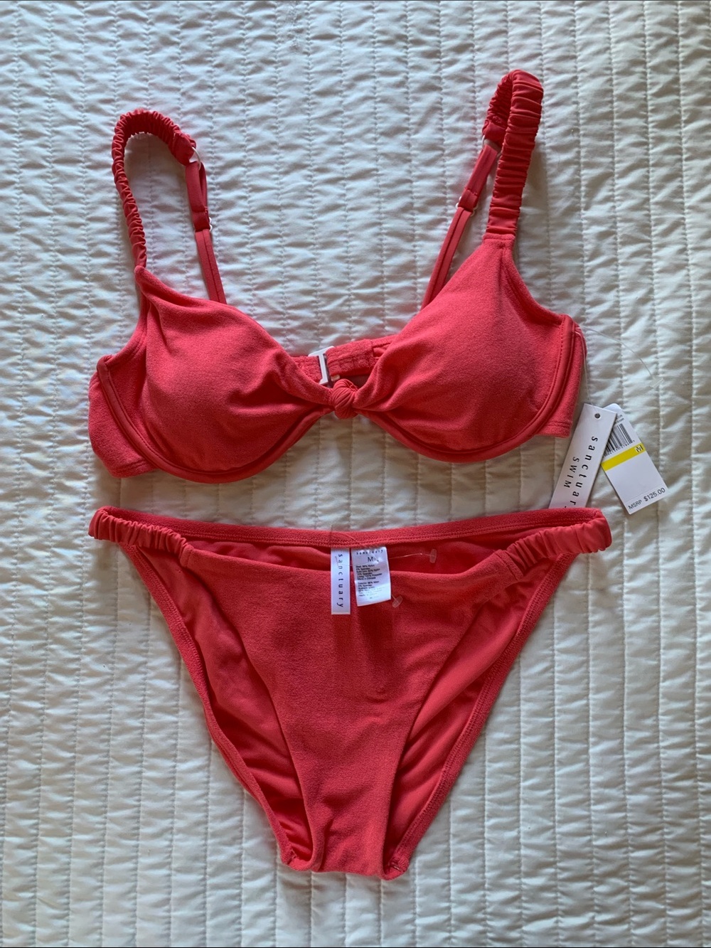 Sanctuary Watermelon Sugar Pink Bikini Set